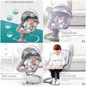 NEW 3 in 1 Mastela Deluxe Remote Control Bassinet Multifunctional