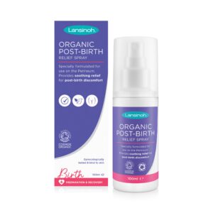 Lansinoh Organic Post-Birth Relief Spray - 100ml Soothing Formula for Post-birth Discomfort