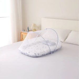 Unique Baby Co-sleeper/ lounger with head pillow and Mosquito Net