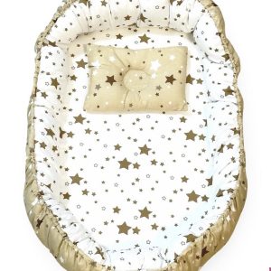 Unique Baby Co-sleeper/ lounger with head pillow and Mosquito Net