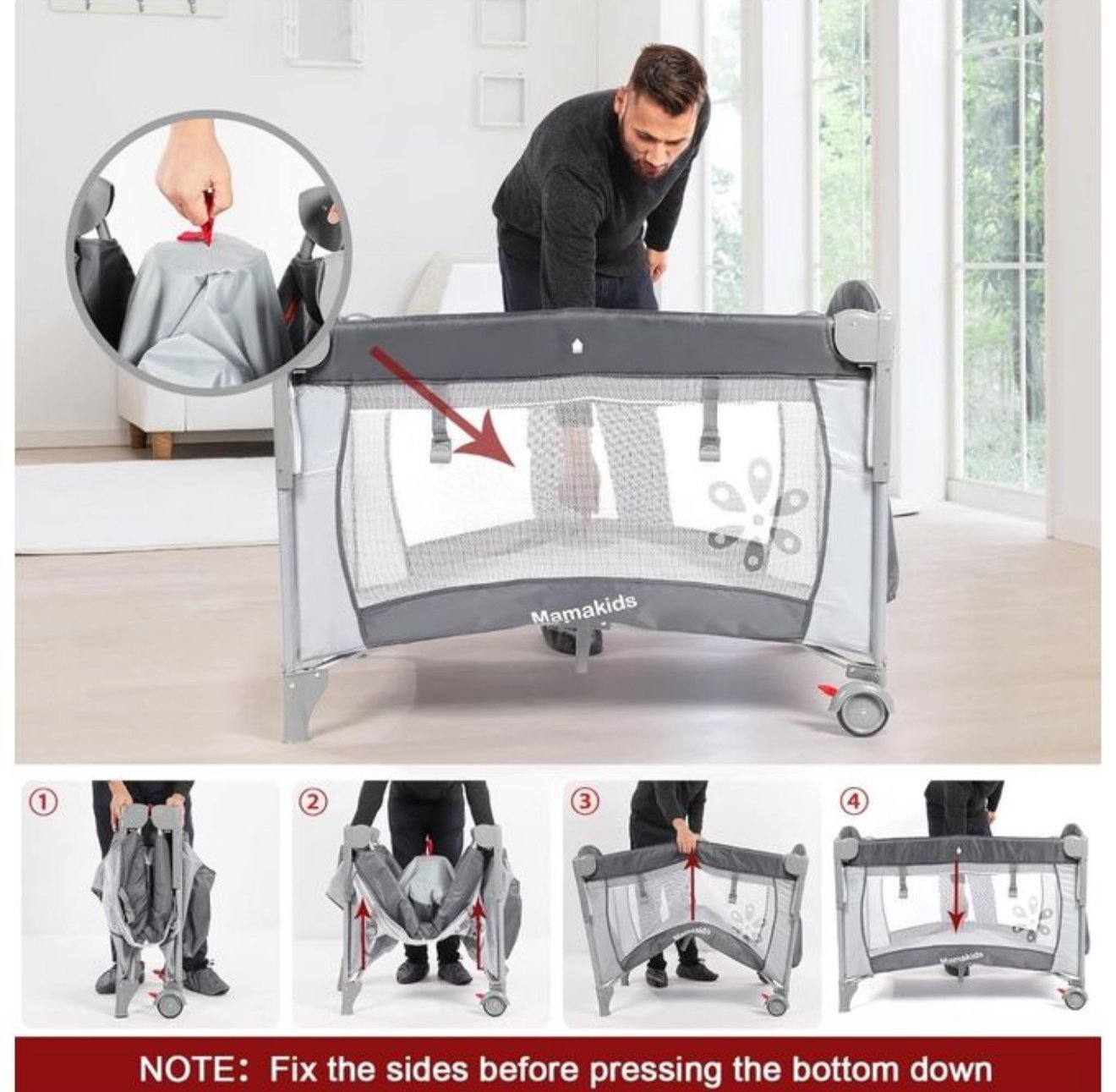 mama kids Baby Crib Travel Cot Cosleeper baby bed for Comfortable Travel, has stand mosquito net and musical toys mama kids Baby Crib Travel Cot Cosleeper baby bed for Comfortable Travel, has stand mosquito net and musical toys