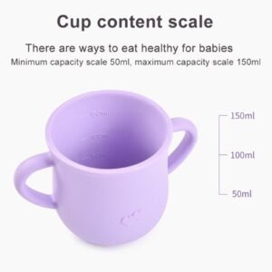 NEW Silicone Toddler Training Straw Sippy Cup