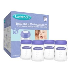 NEW Lansinoh Breastmilk Storage Bottles Pack of 4
