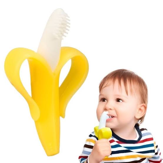 Silicone Baby Teethers, Baby Banana Infant Teething Toothbrush: Sensory Development Silicone Baby Teethers, Baby Banana Infant Teething Toothbrush: Sensory Development