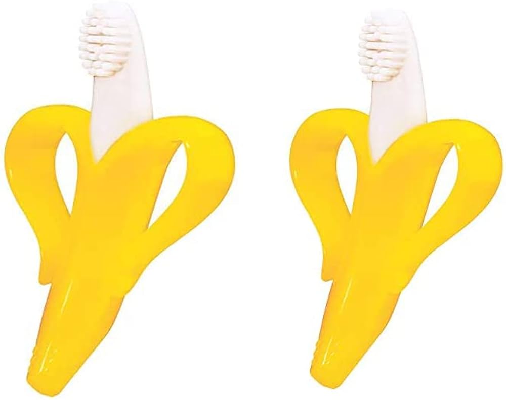 Silicone Baby Teethers, Baby Banana Infant Teething Toothbrush: Sensory Development Silicone Baby Teethers, Baby Banana Infant Teething Toothbrush: Sensory Development