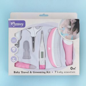 NEW Momeasy 7 pieces Baby Bath Grooming Kit- Pink