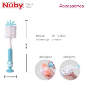 NEW Bottle & Nipple Cleaning Brush Set Blue