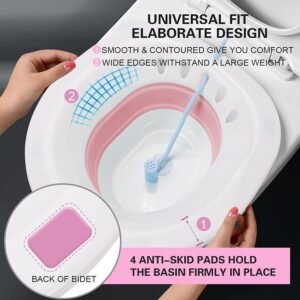 NEW Foldable Sitz Bath for Pregnant Women, Postpartum Care, Hemorrhoids Recovery and Vaginal/Anal Inflammation Treatment