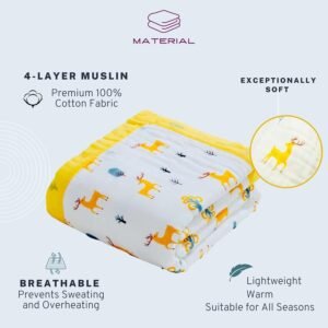 NEW Baby Bamboo Cotton Muslin Multifunctional Blanket