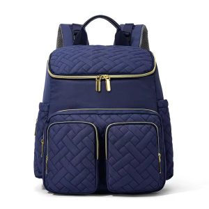Diaper Bag Backpack with Changing Pad & Insulation Pocket Stroller Hanging Bag Waterproof Maternity Bag Embroidered Mommy Bag for Outdoor