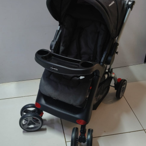 MamaKids Baby Stroller with Reclining Seat & Storage Basket ( newborn to 25 kgs)