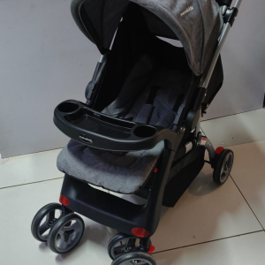 MamaKids Baby Stroller with Reclining Seat & Storage Basket ( newborn to 25 kgs)