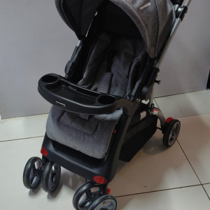 MamaKids Baby Stroller with Reclining Seat & Storage Basket ( newborn to 25 kgs)