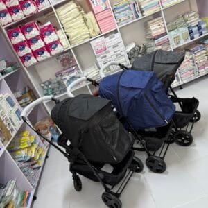 Strong easy fold Reversible handle stroller with all terrain wheels