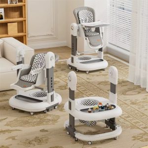 3 in 1 kidilo convertible baby feeding chair, swing and baby walker