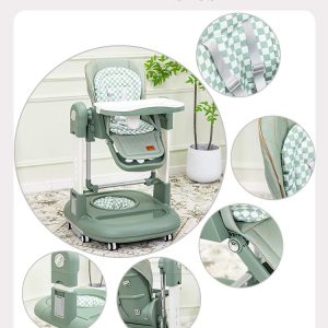 3 in 1 kidilo convertible baby feeding chair, swing and baby walker