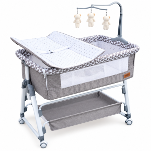 4 in 1 Baby co sleeper/ baby bed/ baby bassinet with changing station, adjustable height and underneath storage