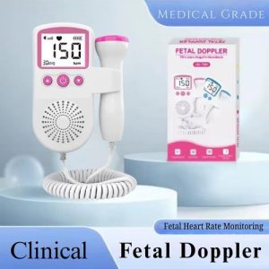 Fetal Doppler Baby Heart Monitor for Pregnancy with in-Built Speaker, Smart Noise Reduction & Heartbeat Detection Machine for Home & Clinic Use
