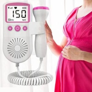 Fetal Doppler Baby Heart Monitor for Pregnancy with in-Built Speaker, Smart Noise Reduction & Heartbeat Detection Machine for Home & Clinic Use