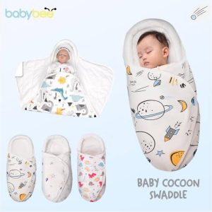 Premium soft cotton baby swaddle wrap