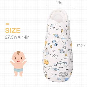 Premium soft cotton baby swaddle wrap