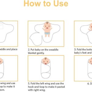 Premium soft cotton baby swaddle wrap