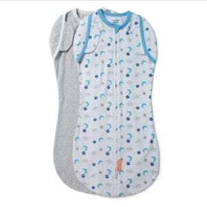 convertible arms free baby cotton swaddle