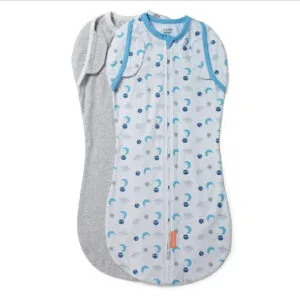 convertible arms free baby cotton swaddle