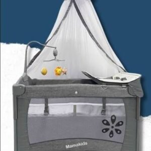 mama kids Baby Crib Travel Cot Cosleeper baby bed for Comfortable Travel, has stand mosquito net and musical toys