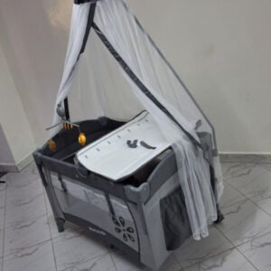 mama kids Baby Crib Travel Cot Cosleeper baby bed for Comfortable Travel, has stand mosquito net and musical toys