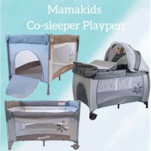 mama kids Baby Crib Travel Cot Cosleeper baby bed for Comfortable Travel, has stand mosquito net and musical toys