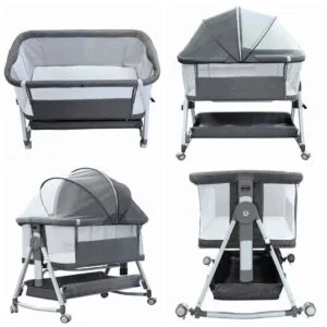 Baby co sleeper/ baby bed/ baby bassinet with adjustable height and underneath storage