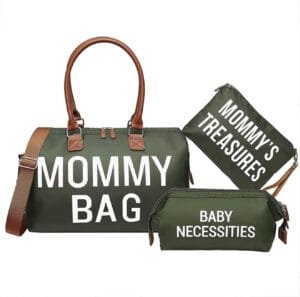 Mommy tote diaper bag (set of 3)