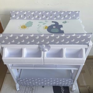Baby Bath and Changing Station With storage compartment and wheels