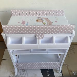 Baby Bath and Changing Station With storage compartment and wheels