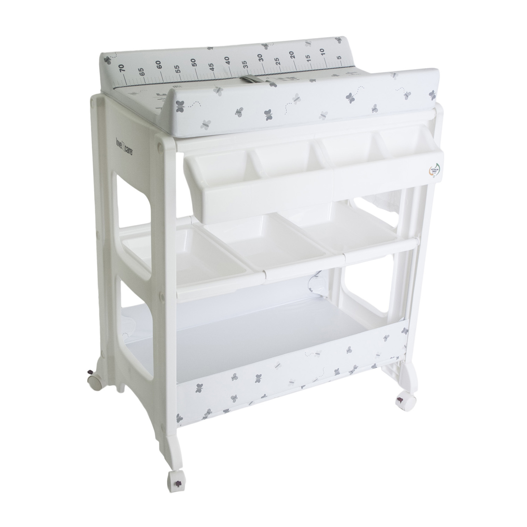 Baby Bath and Changing Station With storage compartment and wheels Baby Bath and Changing Station With storage compartment and wheels