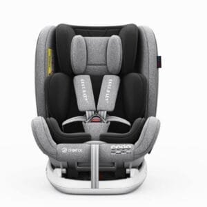 Grey Baby Car Seat With 360 Degrees Rotational