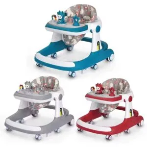 3 in 1 Multifunctional Baby Walker Convertible to Push Walker-With Music And Toys