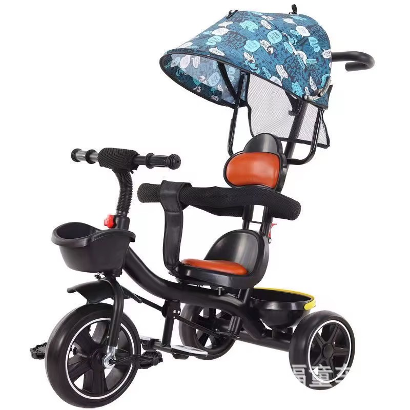 Kids tricycle with umbrella and parent push handle Kids tricycle with umbrella and parent push handle