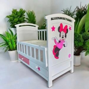 Wooden Cosleeper baby bed height adjustable baby cot ( 2 ft by 4 ft)