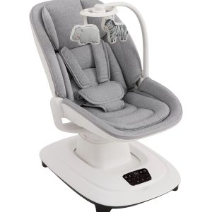 Mastela Deluxe Multi Motion electric Baby swing /rocker/Cradle-Multi Recline Position-5 Point Harness-12 Built In Melodies-For 0 to 36M (Upto 15Kg)-Grey