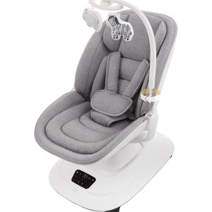 Mastela Deluxe Multi Motion electric Baby swing /rocker/Cradle-Multi Recline Position-5 Point Harness-12 Built In Melodies-For 0 to 36M (Upto 15Kg)-Grey