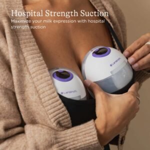 lansinoh double wearable breast pump(hospital grade suction) 12 months warranty