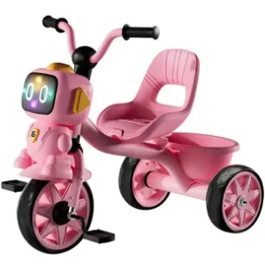Kids Tricycle with music and lights and rubber wheels