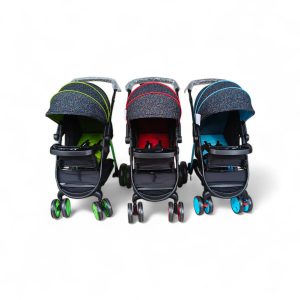 Strong baby stroller with big wheels( newborn to 5 years)