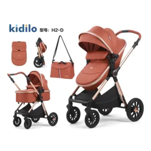Premium kidilo bassinet stroller set with infant car seat and baby bag