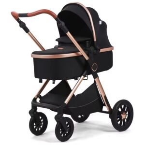 Premium kidilo bassinet stroller set with infant car seat and baby bag