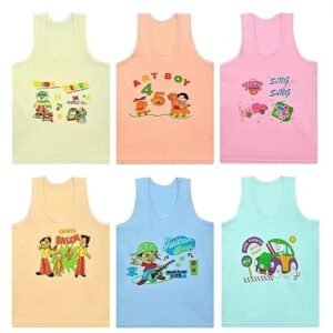 multicolour baby vests