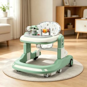 Height adjustable baby walker and push walker with educational toys(6- 24 months)