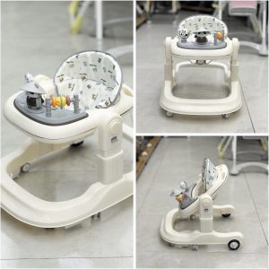 Height adjustable baby walker and push walker with educational toys(6- 24 months)